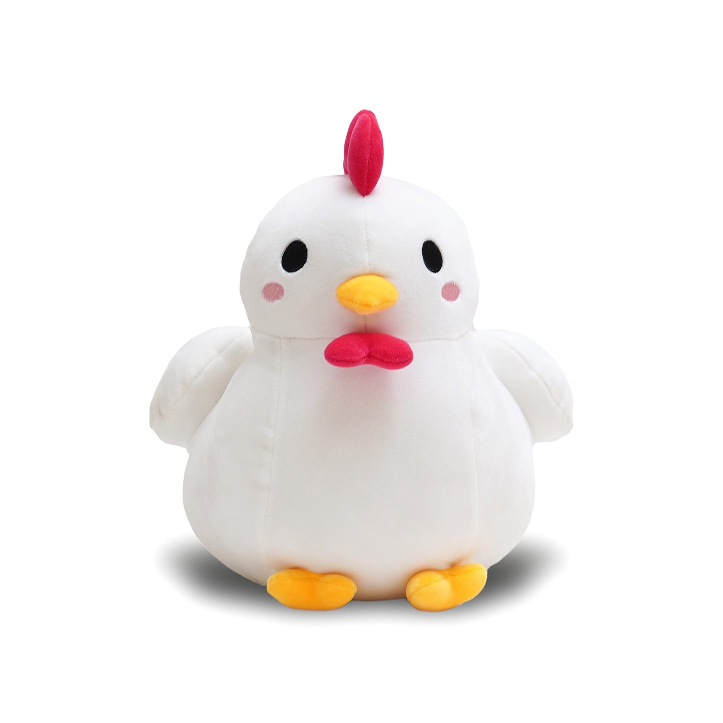 Avocatt White Chicken Stuffed Plush - 10 Inches Stuffed Rooster Plushie - Plushy And Squishy Toy Stuffed Animal - Cute Toy Gift For Boys And Girls