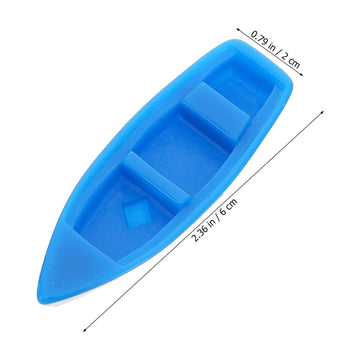 NUOBESTY 2 Sets Mini Vintage Fishing Boats Mini Beach Style Boat Oars Paddles Lifebuoy Set Miniature Ornament Kits for DIY Dollhouse Decorative Micro Landscape Scene Miniature Doll House Items