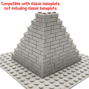 Zhx Masonry Profile Bricks Bulk Light Grey Color Diy Building Block Toy For Wall Parts And Pieces Compatible For Major Brand 1X2 Brick 150Pcs