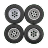 Building Blocks Technic Parts 4 Pcs Tyre Dia. 62X20 & Rim Dia. 43.2 X 18 Compatible With Lego For Kids Boys Toy