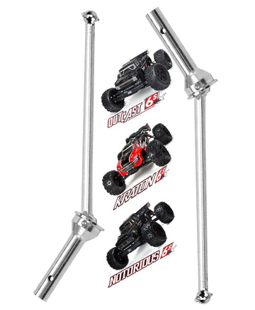 ARRCat Upgrades Part Drive Shaft for Arrma 1/8 Kraton 6S BLX,Outcast 6S BLX,Notorious 6S BLX,2pcs Front Drive Shaft Axles Upgrad
