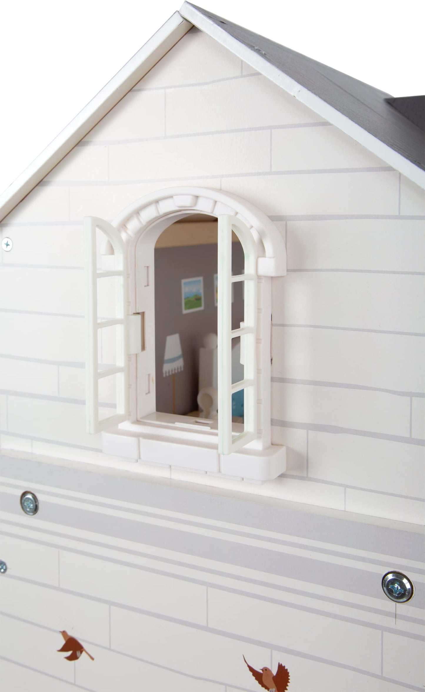 Small Foot Wooden Toys Urban Villa Doll House Playset Collection Designed For Children Ages 3+ Years, Gray (11802), 82 X 51.1 X 15 Cm