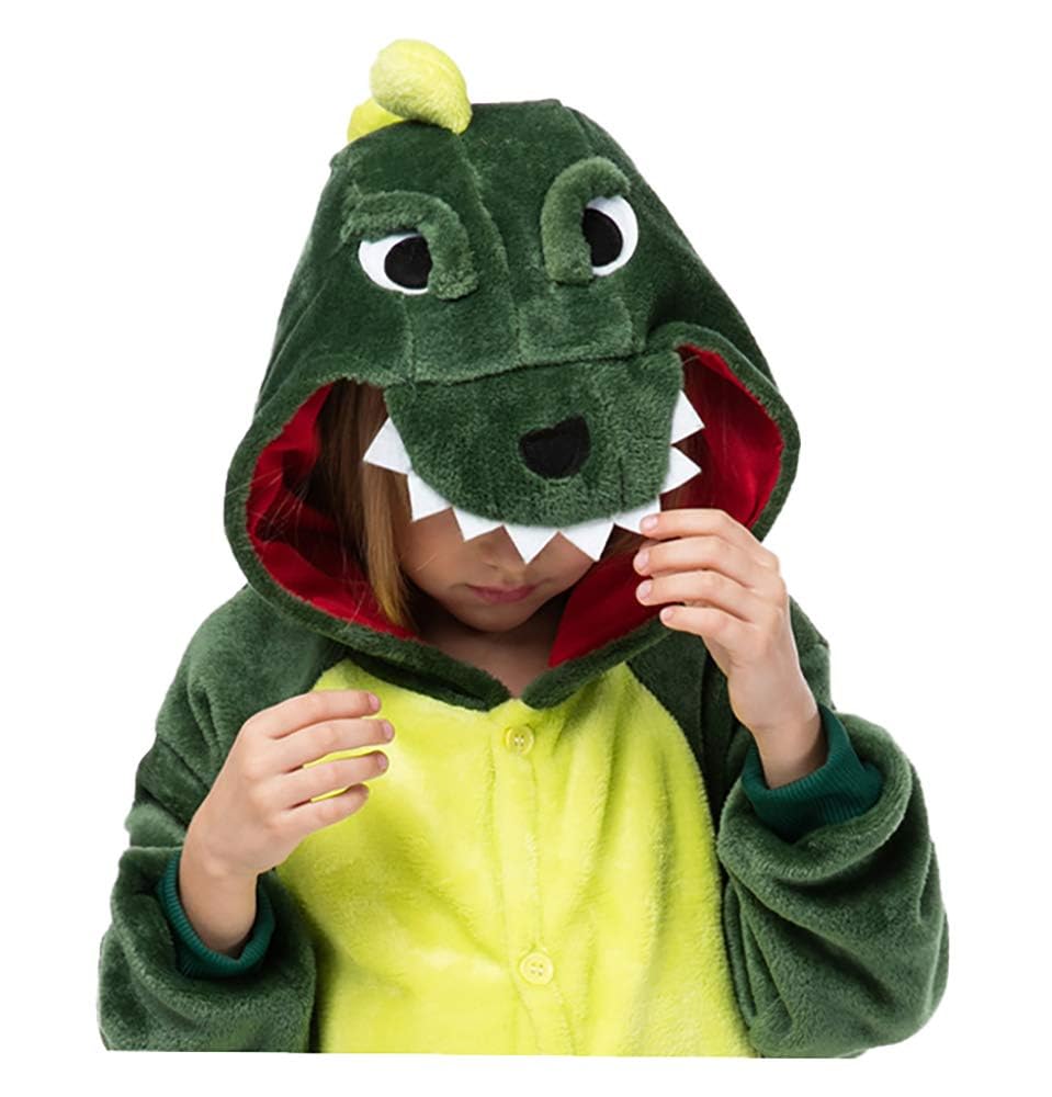 Seawhisper Dinosaur Onesie Kids Dino Suit Dinosaur Costume For Kids Boys Girls Animal Jumpsuit 7-8