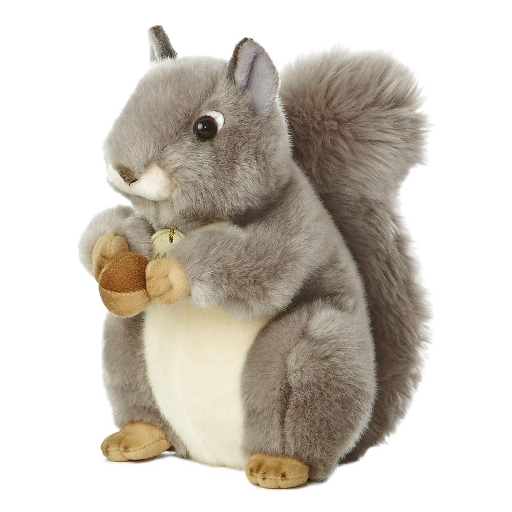 Aurora, 26172, Miyoni Squirrel, 10In, Soft Toy, Grey