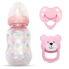Myrebaby Pink Style Magnetic Pacifier And Bottle Set 2 Piece Reborn Baby Doll Accessories For Kids Gift