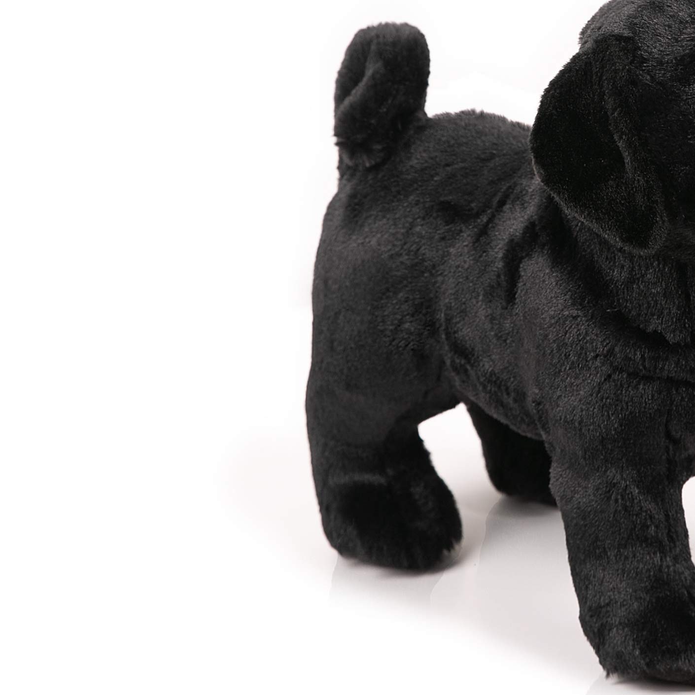 Boni 12.5 Inch Black Pug Stuffed Animal, Pug Plush Dog Stuffed Animals