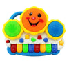 Elvaronix Drum Keyboard Musical Toys with Flashing Lights, Animal Sounds and Songs, Multi Color