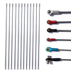 M3 11.8Inch Pushrod Connector 304 Stainless Steel Rod Linkage for RC Model Airplane Helicopter Boat Car DIY Parts 12Pcs