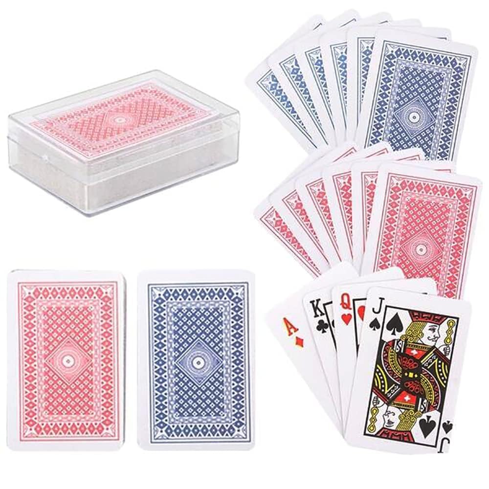 The Dreidel Company Mini Playing Cards Deck, Party Favor, 2.5'' Inches (6-Pack)
