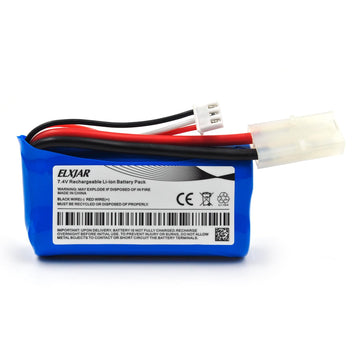 (4-Pack) 7.4V 1500mAh Li-ion Battery with Standard Tamiya Connector for HONGXUNJIE HJ806 2.4GHz RC Boat HJ806 Battery with USB C