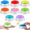 Honoson 8 Pieces Recordable Answer Buzzers Button Answer Buzzers Game Show Buzzer Recordable Button Buzzers Gift for Christmas Team Family Game and Trivia Nights(Elegant Color)