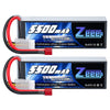 Zeee 3S Lipo Battery 5500mAh 11.1V 80C with Deans T Connector Soft Pack Battery for Airplane Helicopter F450 Quadcopter Car Truc