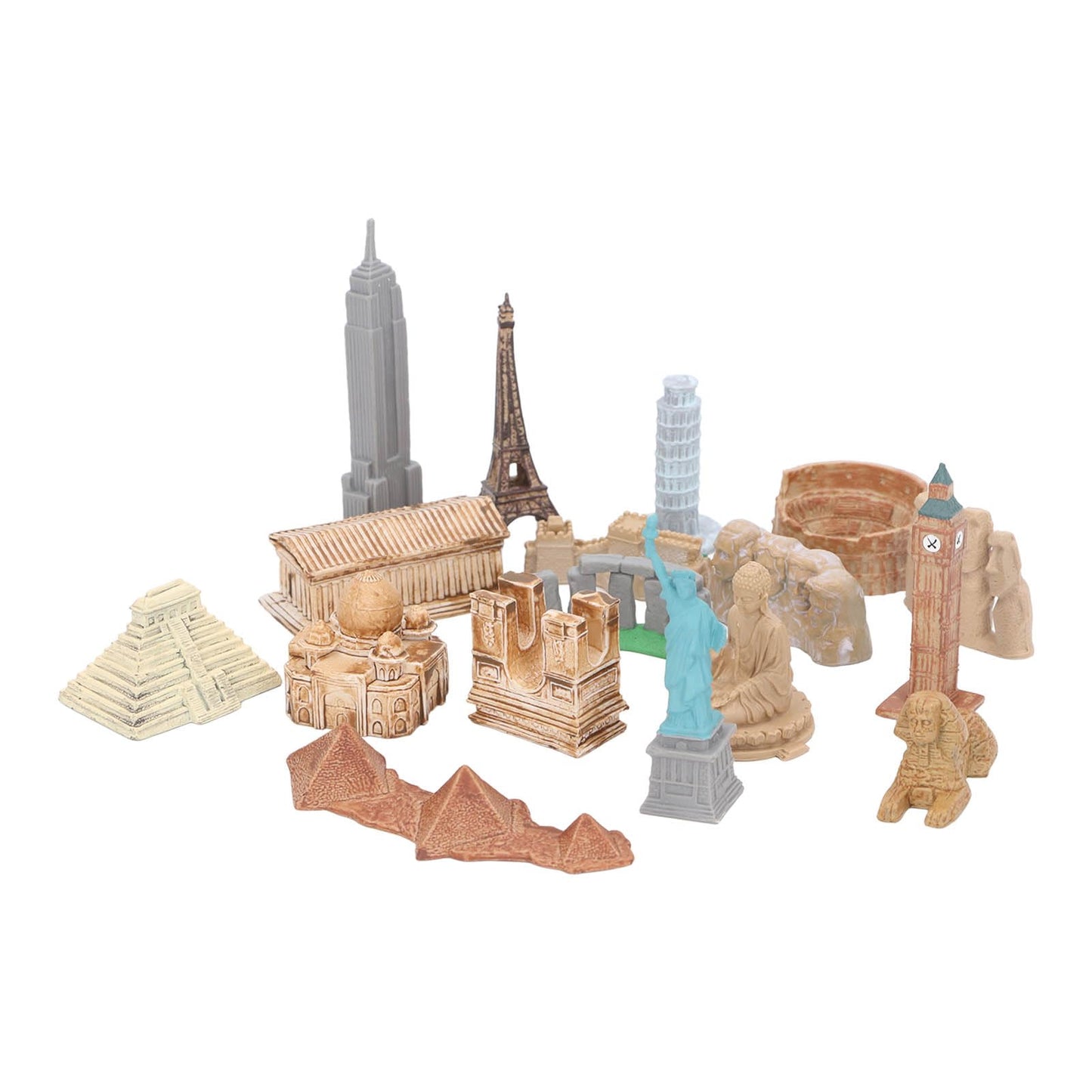 Miniature Ancient Buildings Toys 17Pcs Miniature Ancient Buildings Miniature City Landmarks Toys Around The World City Miniature