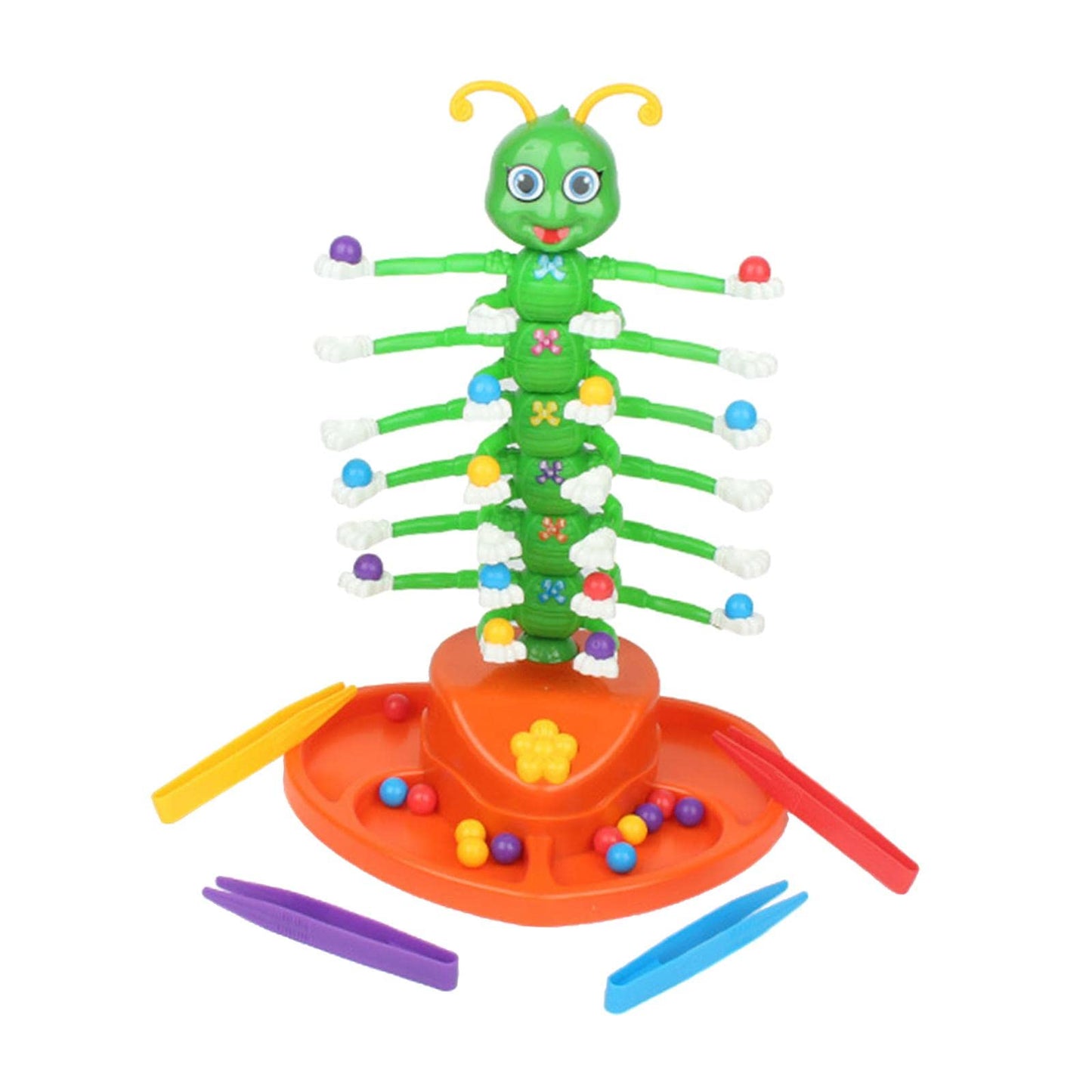 Trendivibe Electric Green Smile Caterpillar Balance Board Game Wiggle Toys Games Props| Baby Learning Toy | Infant Activity Toy