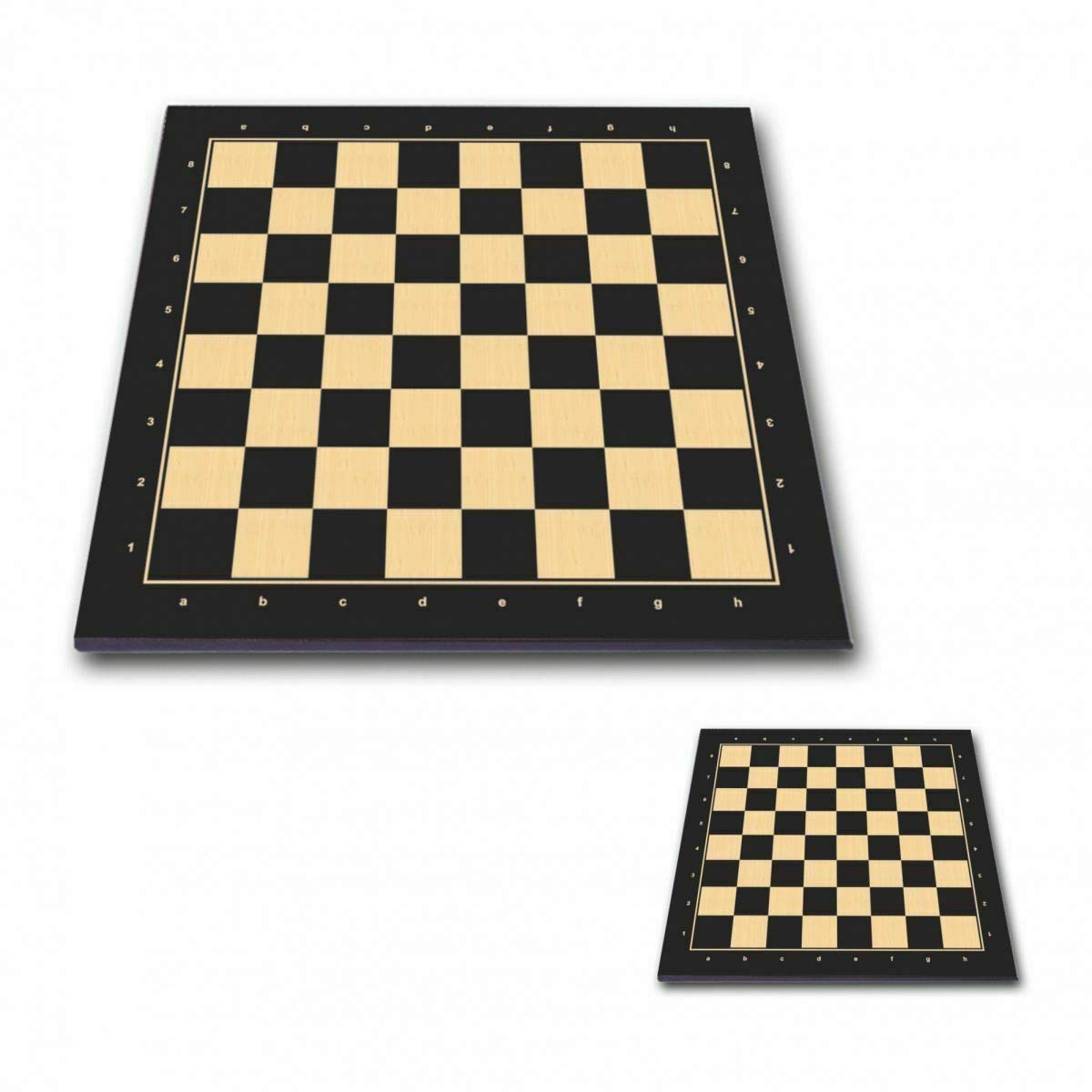 Chess And Games Shop Muba Professional Tournament Chess Board 5P Black - - 2 Inch / 50 Mm Field - 20 Inch Size