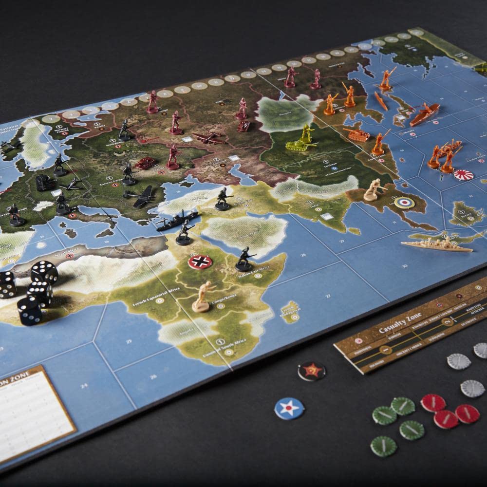 Avalon Hill Axis and Allies 1941 Board Game for 5 Players, Multicolor, Plastic