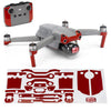 Wrapgrade Skin Compatible With Dji Air 2S | Accent Color A (Super Red)