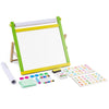 VEVOR Tabletop Art Easel for Kids, 3-in-1 Wooden Double-Sided Kids Art Easel with Magnetic Whiteboard, Chalkboard, Paper Roll,