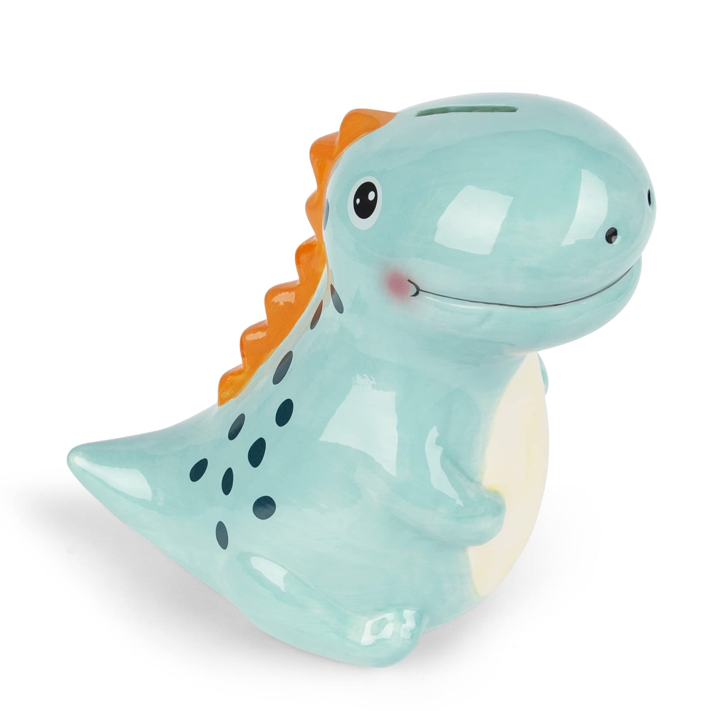 Yjnsft Ceramic Dinosaur Piggy Bank For Boys, Large Porcelain Coin Bank For Child, T-Rex Money Bank For Baby, Nursery Room Decor, Birthday Christmas