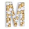MEYSIMOON 3FT Marquee Letter 'M' Balloon Frame - White Pre-Cut Foam Board for Birthday, Wedding, Baby Shower Decorations