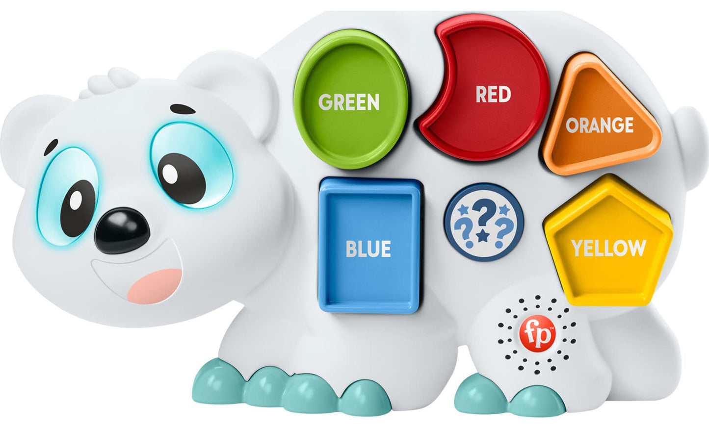 Fisher-Price Linkimals Toddler Learning Toy Puzzlin Shapes Polar Bear with Interactive Lights & Music for Ages 18+ Months-New