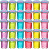 Mini Glitter Putty - (Bulk Pack Of 48) Mini Slime For Kids Party Favors In Assorted Neon Rainbow Colors For Birthday Party Favor, Fidget Toys, And Prizes