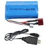 KBT RC Car Lithium Battery: 7.4V 1500mAh Rechargeable Li-ion Battery, 15C High Drain Discharge Batteries with TX Plug & Charging