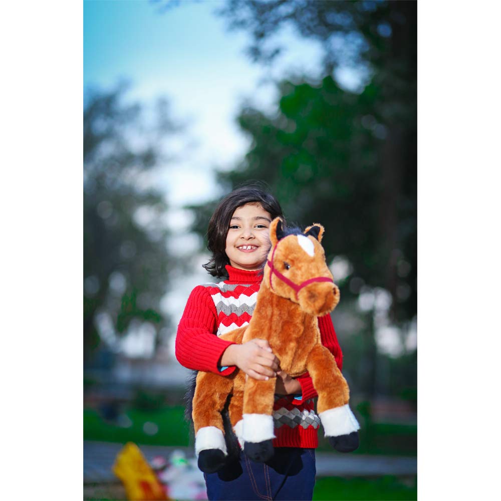 Plushland Resting Horse Adorable Plushed Stuffed Animal Toy For Babies Amazing Gift For Boys And Girls On Holidays, Birthday, Christmas And Party Favors (17 Inches)