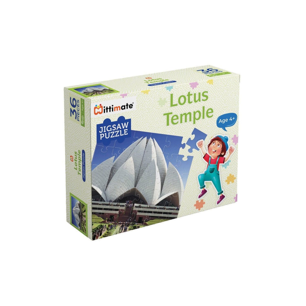 Mittimate Lotus Temple Jigsaw Puzzle Game For Kids Age 4 To 6 Old I 36 Pieces Puzzle Toy I Birthday Gift For Children