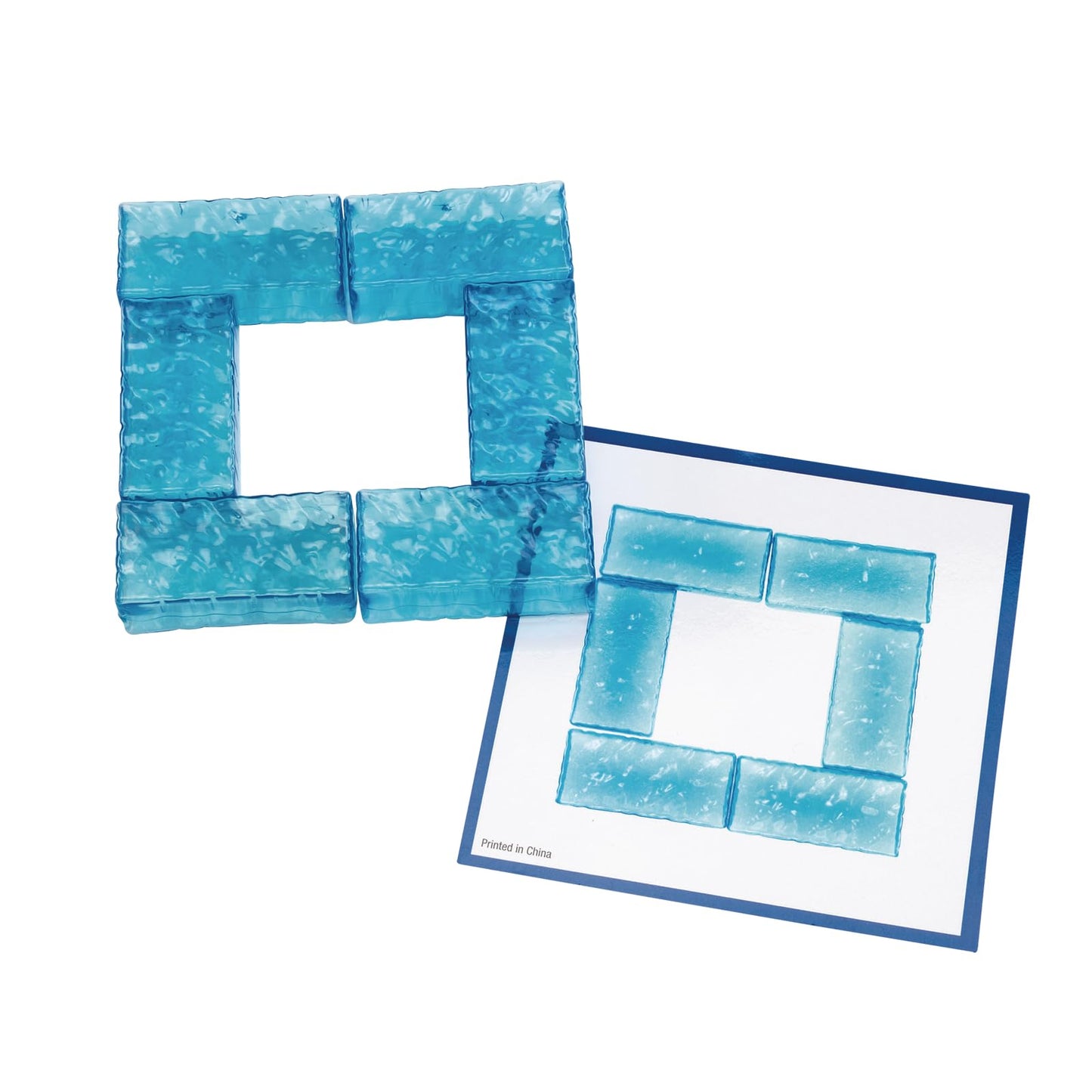 Excellerations Mini Ice Building Blocks For Kid- 36 Blocks With 5 Activity Cards, Stem, Stacking Bricks, Engineering Block Acces