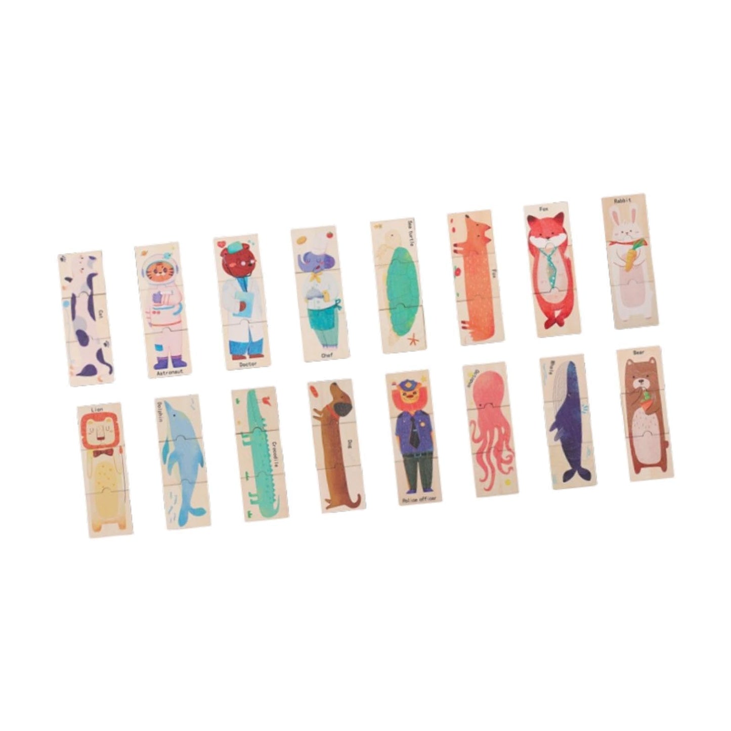 Bnf Montessori Toy Wood Puzzles Words Recognition Game For Ages 24 Boys Girls Without Boxbaby | Toys For Baby | Developmental B