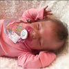 Zlgkjk 18" Reborn Baby Doll - Realistic Soft Vinyl Silicone, Lifelike Sleeping Doll for Girls, Pink, Gift for 3+ Year Olds