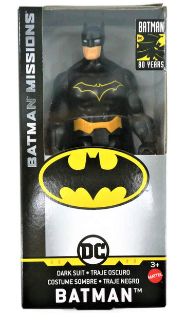 Dc 6 Inch Action Figures | 5 Pack Includes The Joker, Grey Suit Batman, Black Suit Batman, Robin And Nightwing | 5 Point Articulation