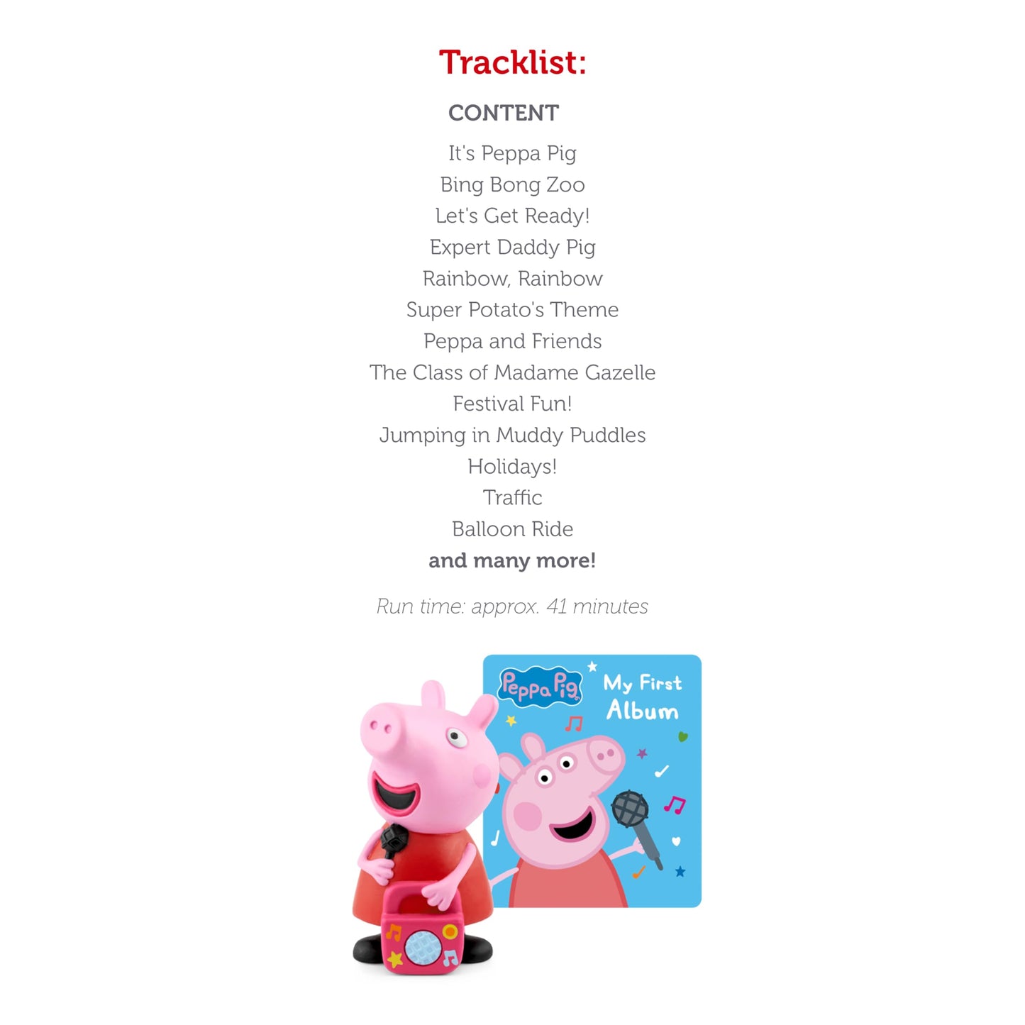 Tonies Peppa Pig: My First Album Audio Toy Figurine
