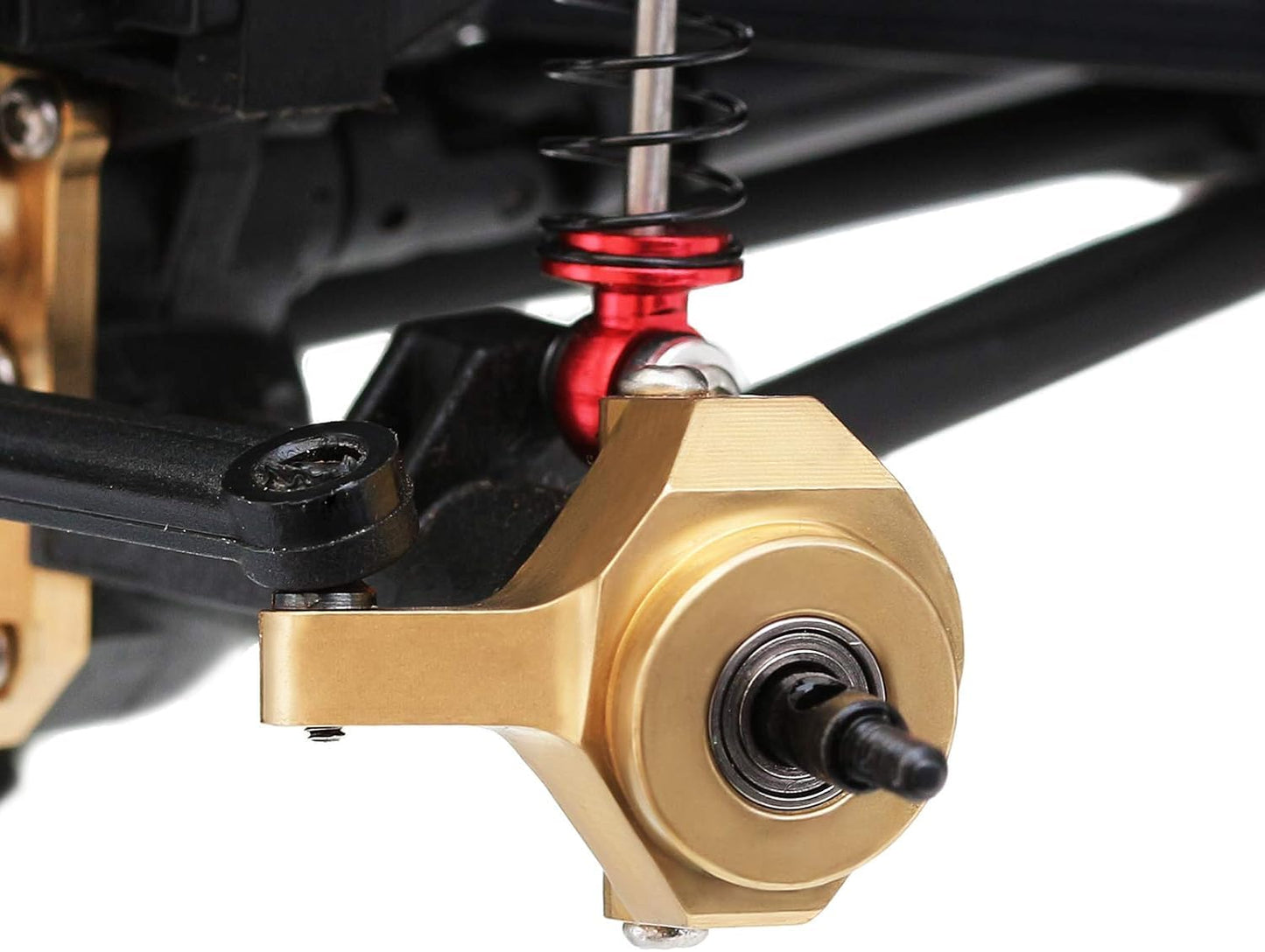 INJORA Brass Steering Knuckles RC Counterweights for 1/24 RC Crawler Axial SCX24 AX24 Upgrades Parts