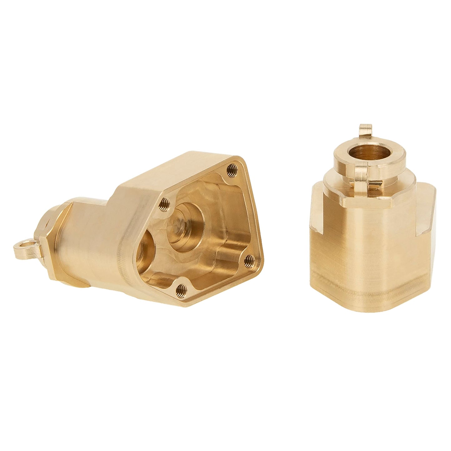 MEUS RACING UTB18 Brass Rear Outer Portal Covers Weights for Axial UTB18 Capra Trail Buggy #AXI212012 Upgrade Parts, Gold