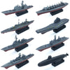 Kvvdi 8 Sets 3D-Puzzle Model Battleship Aircraft Carrier Toy Submarine Plastic Model Warships Ship Kits Navy for Collection