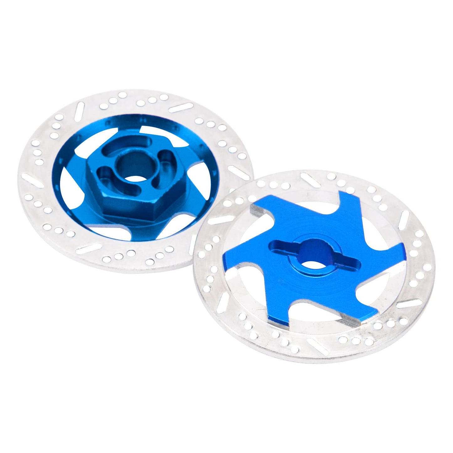 4Pack ShareGoo Metal 12mm Hex Hub Wheel Rim Tires Brake Disc Compatible with Traxxas Tamiya HSP HPI Redcat Racing 1/10 On-Road R