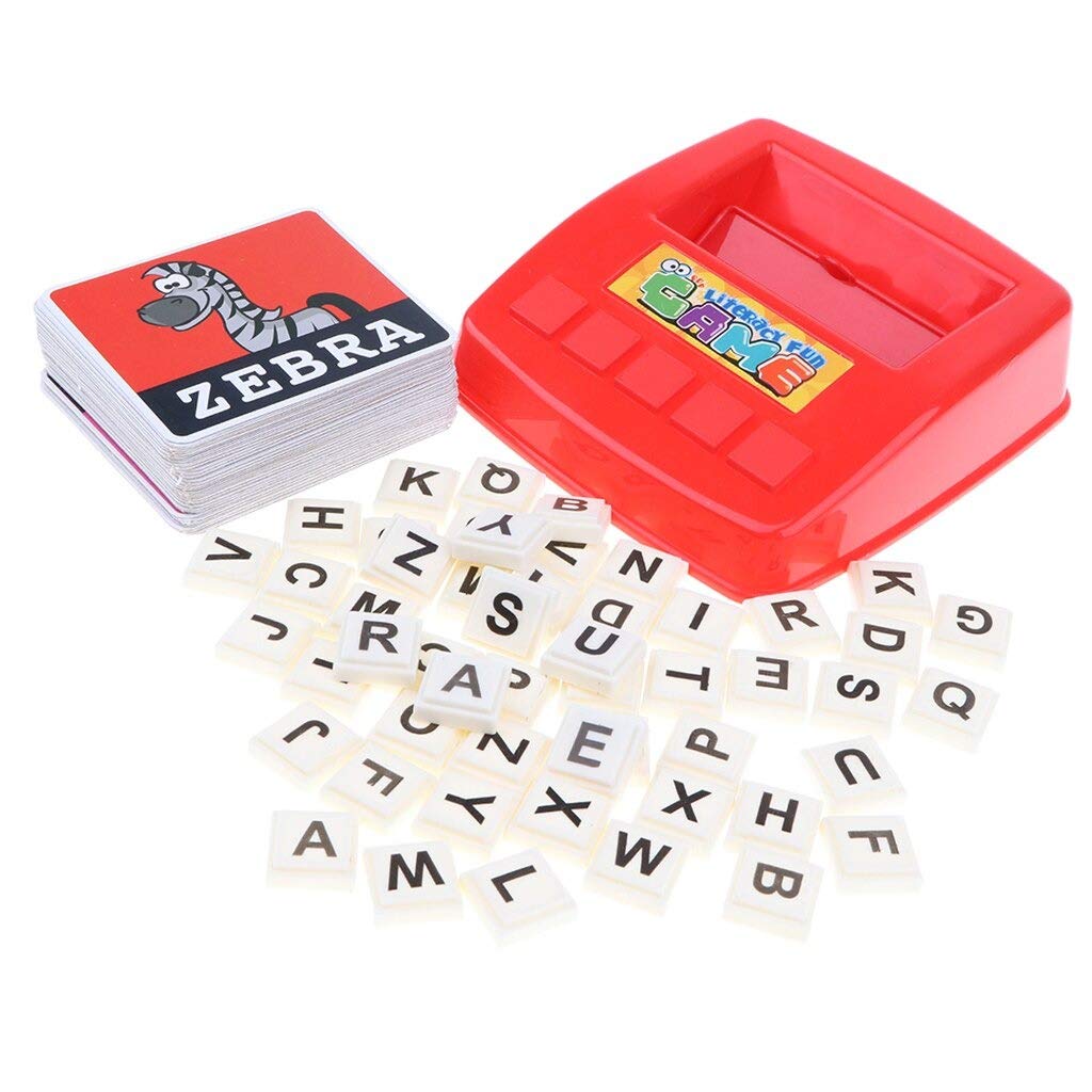 mentorkids fun literacy card game kids spelling & writing word machine alphabet letter educational child toys Multi color
