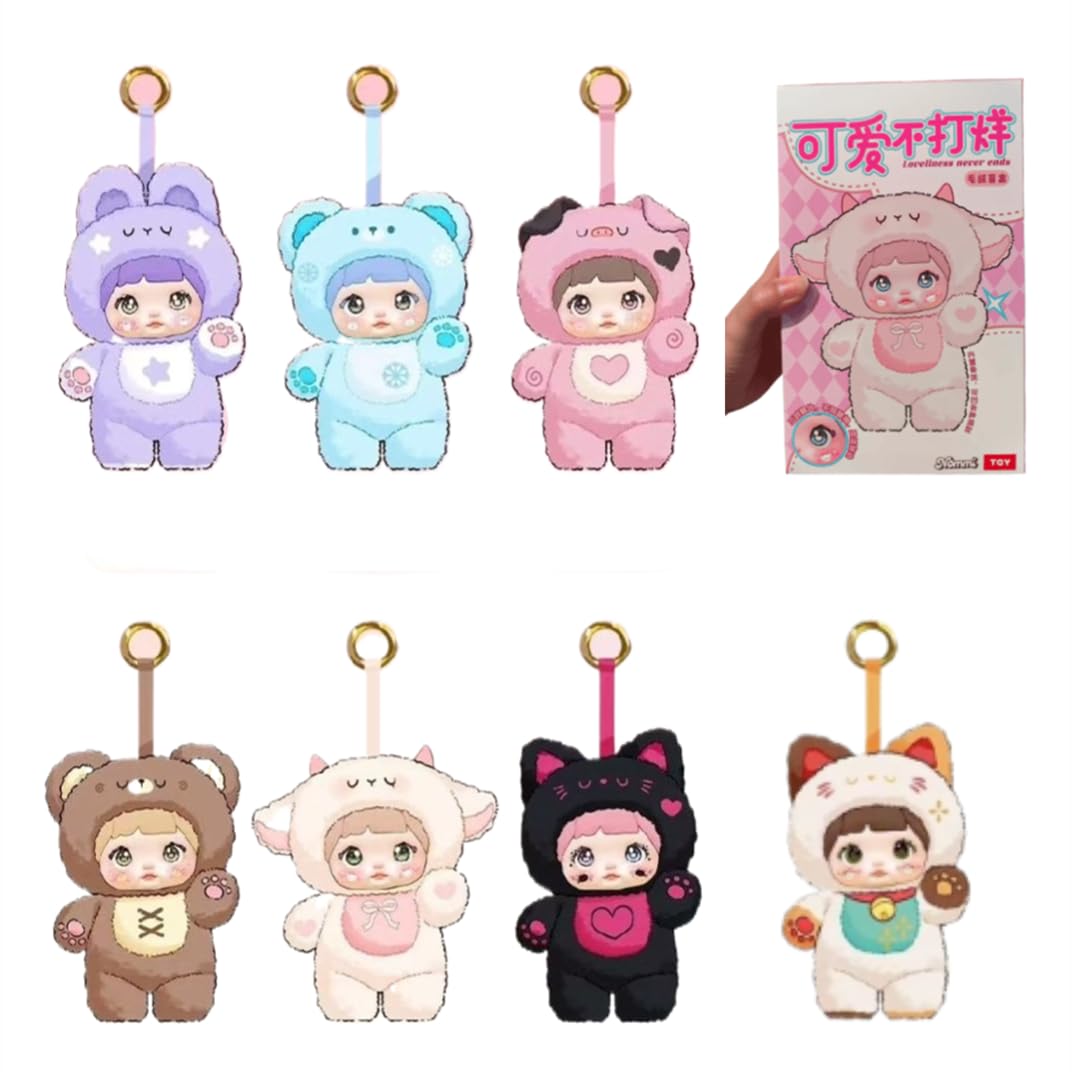 Shopular Nommi Blind Box Plush Doll Nommi Loveliness Never Ends Series Kawaii Plushie Toys Figure Doll Cute Xmas Collectible Bir