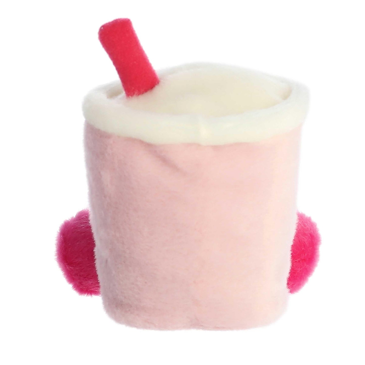 Aurora Adorable Palm Pals Tangy Heart Boba Stuffed Animal - Pocket-Sized Play - Collectable Fun - Pink 5 Inches