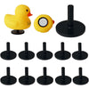 10Pcs Duck Plug - Rubber Duck Mount,Flock Locker Rubber Duck Holder For Jeep Dash And Fixed Display,Gift For Jeep Loverincludes