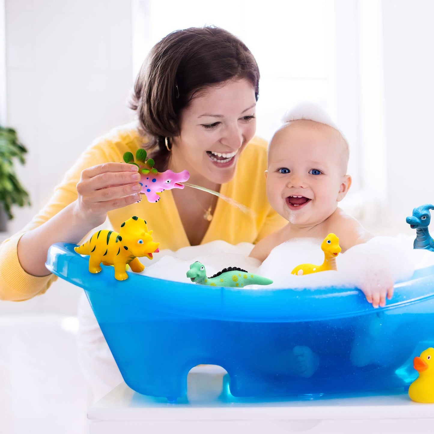 Hely Cancy Dinosaur Bath Toys - Squirt Bath Toys For Kids,Baby Bath Toys For Shower Water Pool Toys