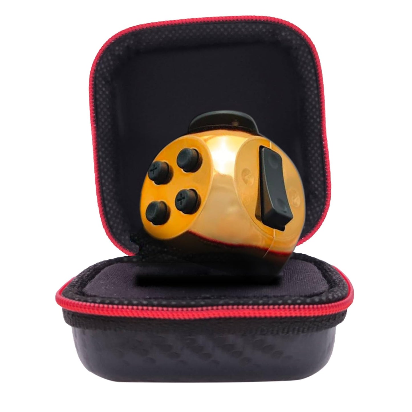 Pilpoc Thefube Fidget Cube - 6 Sided Toy For Adults And Kids - Stress Relief & Focus - Audible/Silent With Carry Case (Quantum R