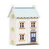 Le Toy Van - Blue Belle Wooden Doll House | Girls & Boys 3 Storey Wooden Dolls House Play Set - Suitable For Ages 3+