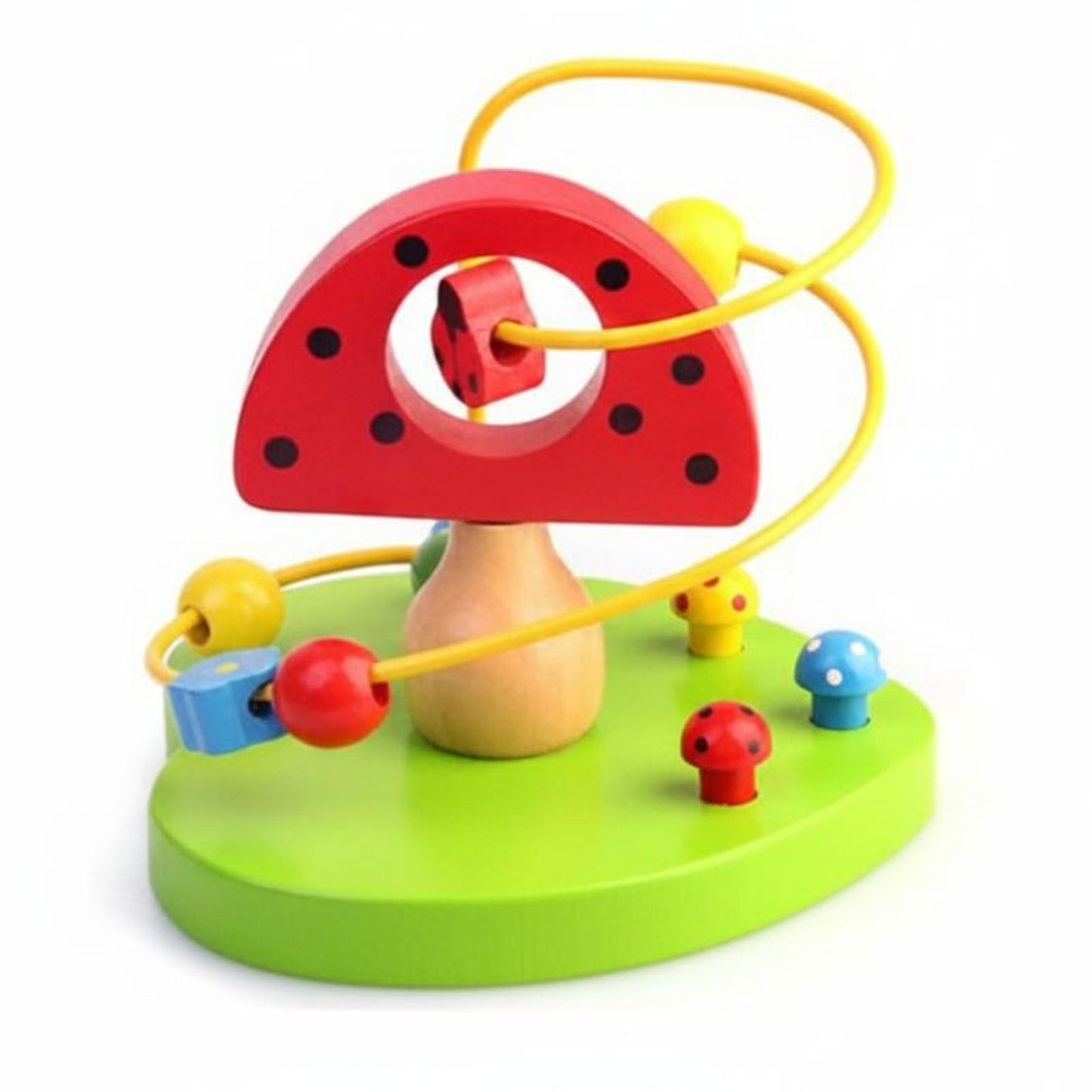 Enakshi HandEye Coordination ThreeTrack Bead Maze Early Learning Wooden Bead Maze Fine Movement Skills Wooden Activity Toy Sen