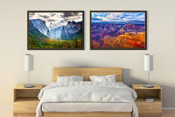 Jigsaw Puzzles 2 Pack 1000 Pieces - Wishdiam Puzzles For Adults - Yosemite & Grand Canyon National Park Impossible Challenging Puzzles For Home Decor Birthday Party Gifts Toy For Men Women