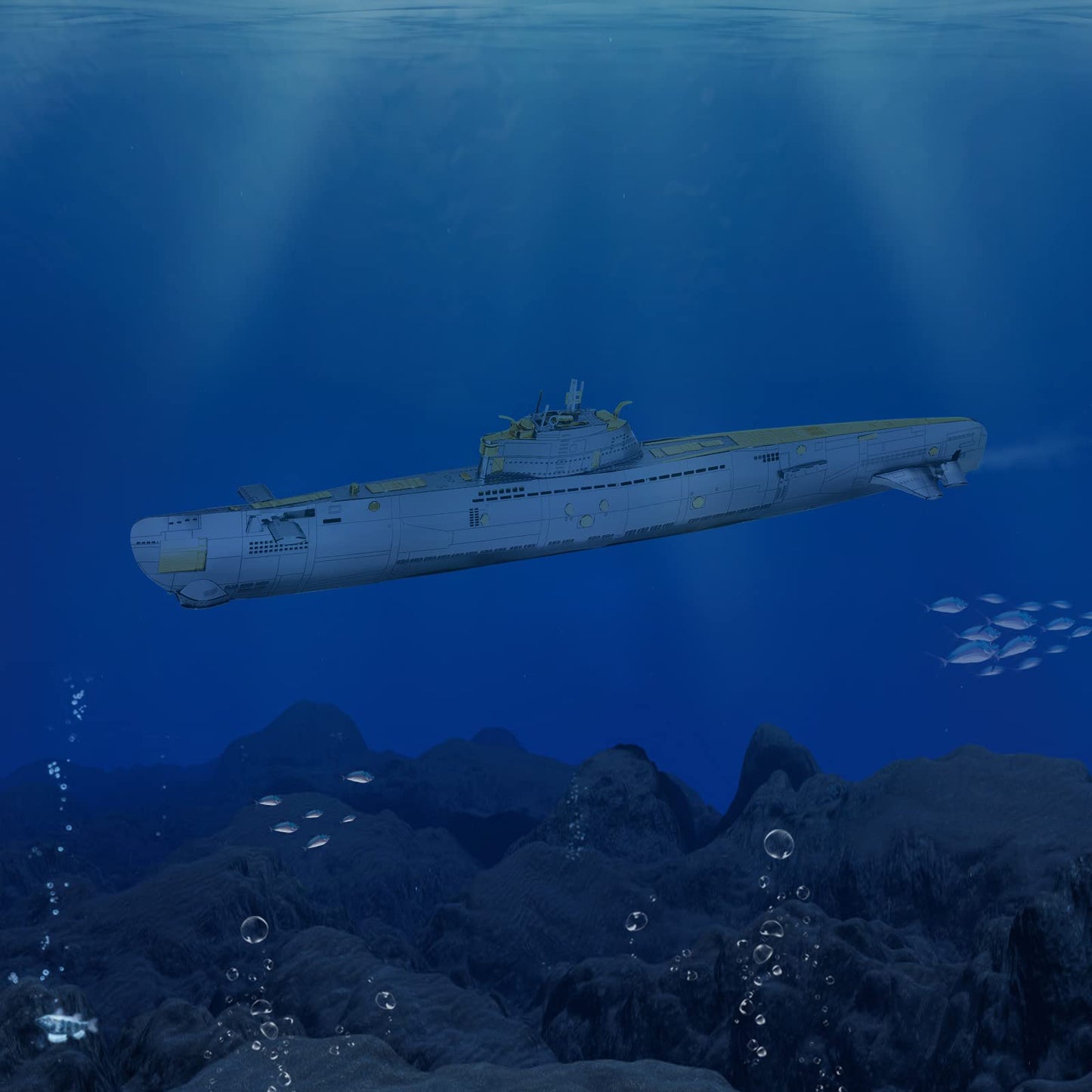 Piececool 3D Metal Puzzles For Adults, Military Submarine Metal Model Building Kits For Stress Relax, Great Christmas Birthday Gifts