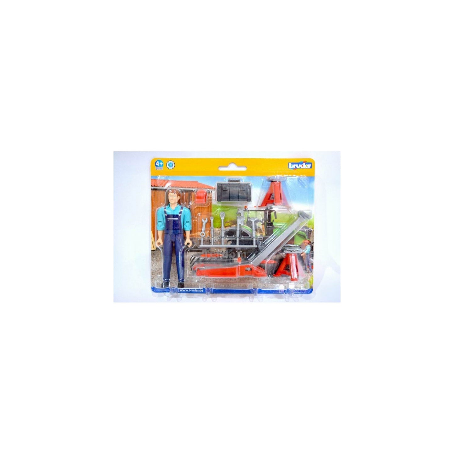 Bruder Bworld Man With Repair Shop Accessories