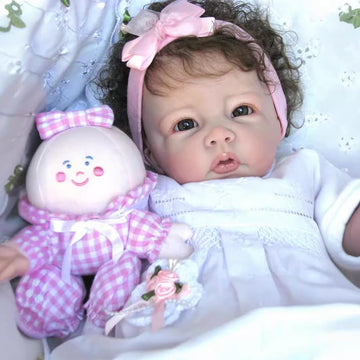 Bnnpuu Lifelike Reborn Baby Dolls Girl 20 Inch Handmade Realistic-Newborn Baby Soft Body Real Life Baby Dolls Eyes Open Gift Set